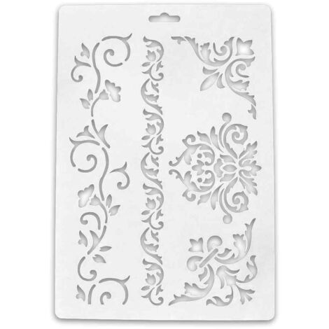 Bricolage Artisanat Fleur Pochoir Pour Peinture Scrapbooking Gaufrage DéCoratif Papier Cartes Album ModèLe (1/5)