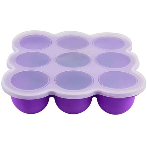Boîte de conservation en silicone pour la congélation des aliments pour bébé et des aliments complémentaires (1/5)