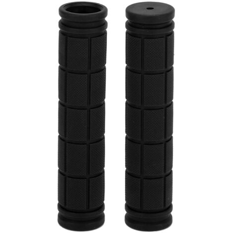 Paire de Poignées de Vélo Ergonomiques en Caoutchouc Souple Antidérapant - EINNENFFER - 107mm, Diamètre 23-28mm - Noir (1/5)