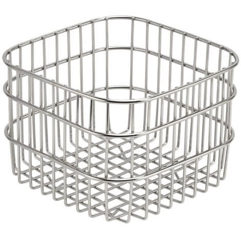 Panier à fruits en acier inoxydable 304, grand panier de rangement pour fruits et légumes, organisateur de comptoir de cuisine, égouttoir (1/5)