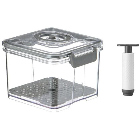 Boîte à Pain Hermétique en PET - EINNENFFER - Conserve la Fraîcheur du Pain, Multifonctionnelle pour Fruits et Légumes, Grande Capacité, Facile à Nettoyer et Pratique pour le Quotidien (1/5)