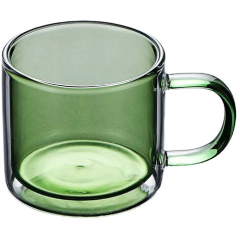 Lot de 8 tasses à café en verre - Verrerie isotherme pour grand format expresso, latte et cappuccino (1/5)