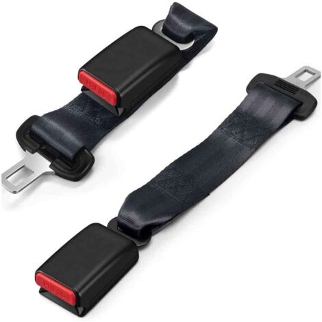 2Pcs Rallonge de Ceinture de Clip de Ceinture de Sécurité Sangle dExtension Confortable (23CM) (1/5)