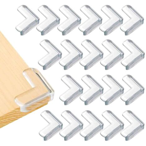Protection Coins de Table Bébé - EINNENFFER - Lot de 20 Pièces, Protection Souple Anti-Blessures, Installation Facile et Design Discret pour Sécuriser Votre Maison (1/5)
