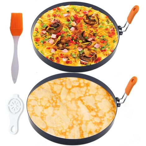 Cercle à omelette rond en acier inoxydable, antiadhésif, pour toasts. (1/5)