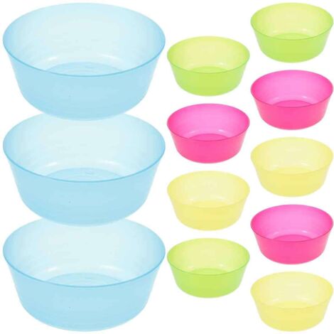 Bols pour bébé en plastique translucide, empilables, pour la préparation des aliments et le rangement des collations (lot de 12). (1/5)