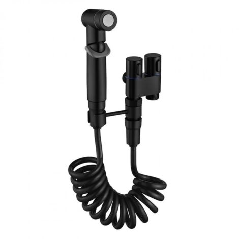 Ensemble Douchette Bidet Hygiénique à Main -EINNENFFER - Noir, Plusieurs Modes de Jet, Fixation Murale (1/5)
