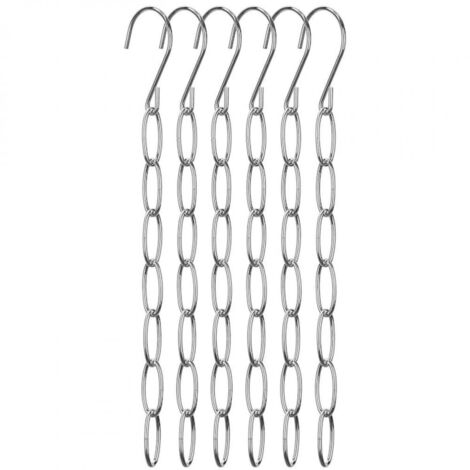 Lot de 6 Patères en métal verticales – EINNENFFER – Gain de place, résistantes et faciles à installer, 29,5 cm, noir (1/5)