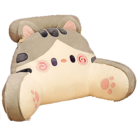 Oreiller Gray Bell Cat – EINNENFFER – Confort moelleux avec housse amovible et poche latérale, durable et polyvalent (1/5)