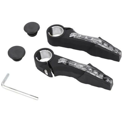 Clignotants LED pour vélo – EINNENFFER – Poignées guidon avec indicateurs lumineux, sécurité nocturne, installation ergonomique, signalisation visible pour automobilistes (1/5)