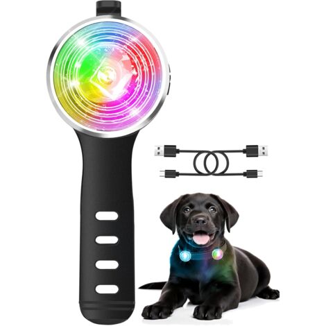 Collier LED pour Animaux de Compagnie - EINNENFFER - Super Lumineux avec 8 Modes, Rechargeable et Étanche, Fixation Sécurisée en Silicone, Visible jusqu'à 457 m, Idéal pour Promenades Nocturnes (1/5)