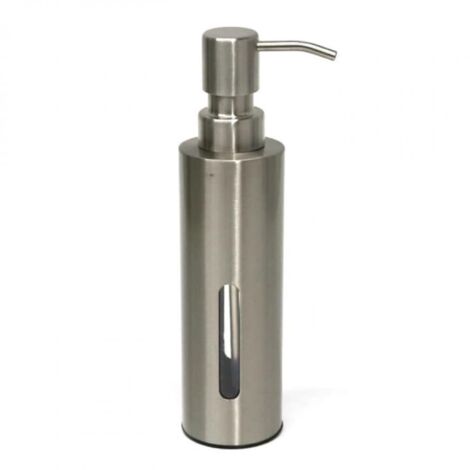 Distributeur de Savon Mural en Acier Inoxydable - EINNENFFER - Design Élégant, Grande Capacité et Installation Facile pour Salle de Bain et Cuisine (1/5)