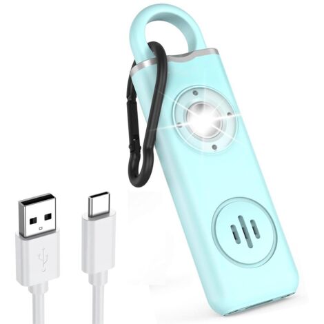 Alarme Personnelle Sonore Rechargeable 130 dB - EINNENFFER - Sécurité pour Femmes et Enfants, Lampe Multifonctionnelle et Portable, Idéale pour les Situations d'Urgence (1/5)