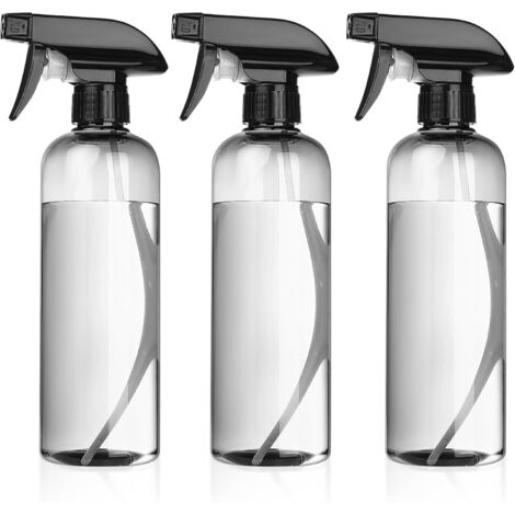 Lot de 3 Flacons Pulvérisateurs de 500 ml - EINNENFFER - Transparents avec Buse Réglable, Ergonomiques et Idéaux pour Plantes, Cheveux et Nettoyage (1/5)
