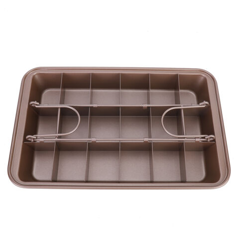 Moule à Gâteau Carré Antiadhésif en Acier au Carbone - EINNENFFER - Parfait pour Pâtisserie Maison, Facile à Nettoyer et Idéal pour Démouler, Outil Pratique pour la Cuisine