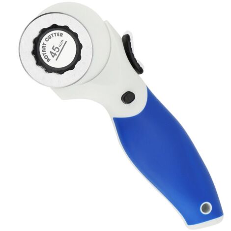 Cutter Rotatif de 45 mm - EINNENFFER - Outil de Découpe Précis pour Couture, Tissus, Cuir et Papier, Poignée Ergonomique et Sécurisée (1/5)