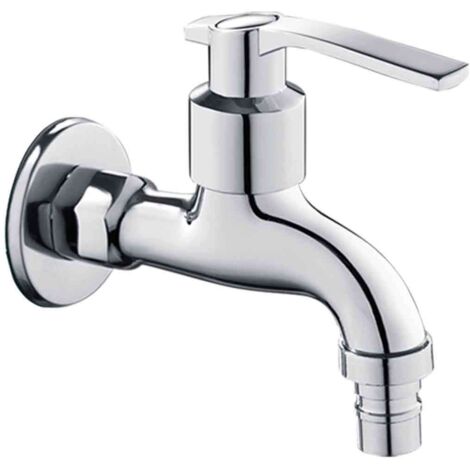 Chrome Jardin Eau Robinet Exterieur 1/2" avec Aerateur (1/5)