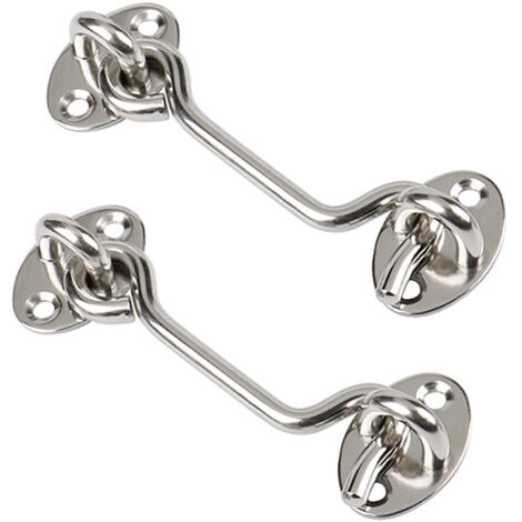 EINNENFFER - Windhaak en Acier Inoxydable - Deurhouder et Raamhouder 7,5 cm - Résistant à la Rouille et Durable pour Portes et Fenêtres (1/5)