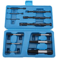 Ensemble de 12 extracteurs de vis en acier et guide de perçage pour boulons cassés - Outils manuels pour le démontage