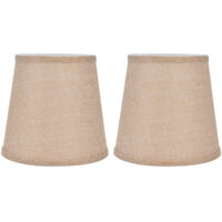 Lot de 2 abat-jour modernes de style européen pour lampes de table, lampadaires et lustres (culot E14)