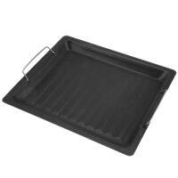 Poêle à barbecue antiadhésive en fonte, casserole, plaque de cuisson, plateau de barbecue, noir