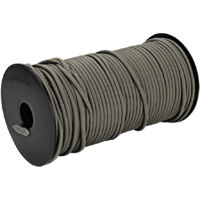 Corde de parachute robuste de 100 m, 9 brins, 4 mm, pour lanière, corde à linge, corde de camping (kaki)