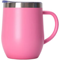 12oz Insulated Coffee Mug with Handle Stainless Steel Insulated Coffee Mug Double Wall Vacuum Travel Mug Tumbler Cup with Sliding Lid Travel Coffee Cup Thermal Cup