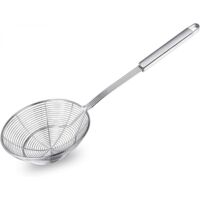 Écumoire en Acier Inoxydable 40 cm - EINNENFFER - Passoire à Long Manche pour Friture, Pâtes et Nouilles, Facile à Nettoyer