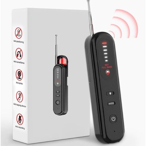 JOYHIAS Detector De Cámaras Ocultas Y GPS, Antiespionaje, Escáner De RF De 1MHz A 6.5GHz, Batería De 1000mAh, Portátil