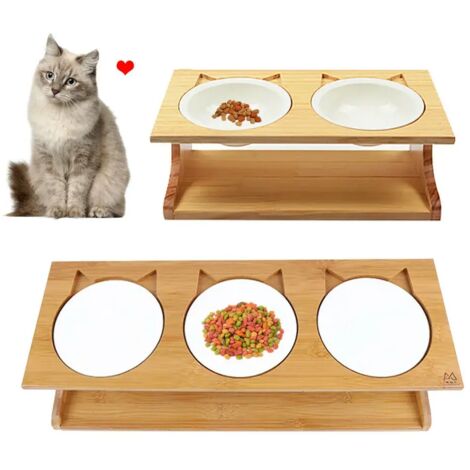 ZHUMCCY Comederos Elevados Para Perros,Soportes Elevadores Para Platos De Mascotas | Estación De Alimentación Antideslizante Con 5 Alturas Ajustables Para Razas Pequeñas Medianas Grandes Perros