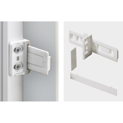 Hettich Möbel-Kühlschrankumbau-Schleppbeschlag, 9079390, Kunststoff weiß
