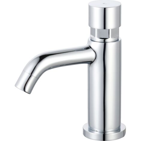 Essebagno Cilindro Push Handwaschbecken Wasserhahn Chrom Kaltwasser