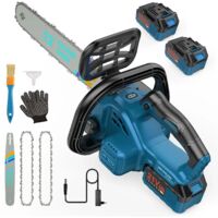 Tronçonneuse sans fil 12" Moteur sans balais 2 batteries 5000 mAh