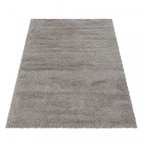 Ayyildiz Tapis à poils longs Shaggy - Ultra doux et moelleux - Chambre à coucher - beige - 120x170 cm (1/5)