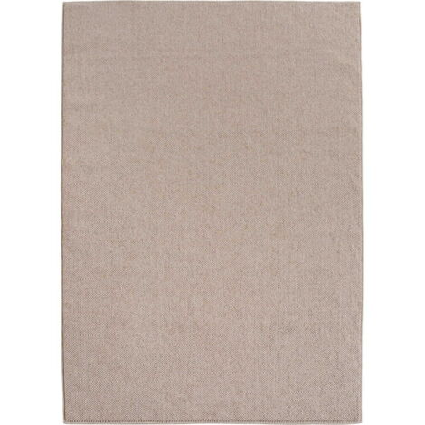 Ayyildiz  Tapis Moderne - Structure 3D Cube - Motif Tressé - Salon Tapis Court - beige - 140 cm x 200 cm