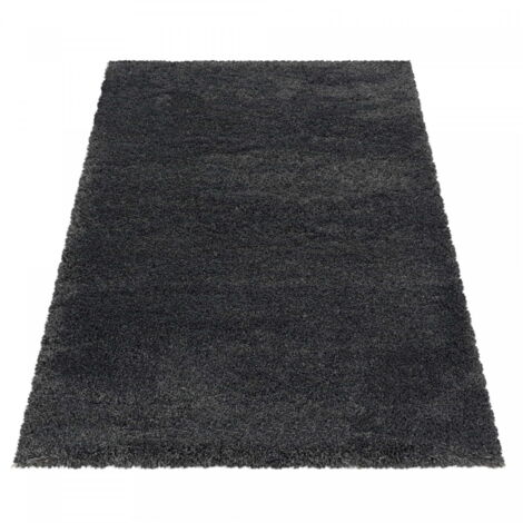 Ayyildiz Tapis à poils longs Shaggy - Ultra doux et moelleux - Chambre à coucher - gris - 240x340 cm