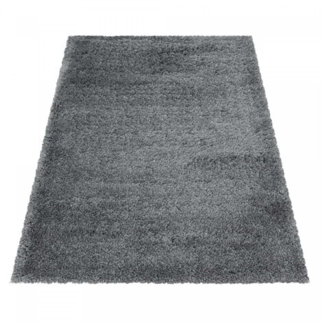 Ayyildiz Tapis à poils longs Shaggy - Ultra doux et moelleux - Chambre à coucher - gris - 60x110 cm (1/5)