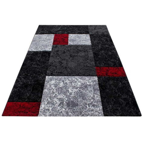 Ayyildiz Tapis Moderne - Géométrique - Abstrait Design - Tapis Flottant Salon - Gris - 150 cm x 80 cm (1/5)