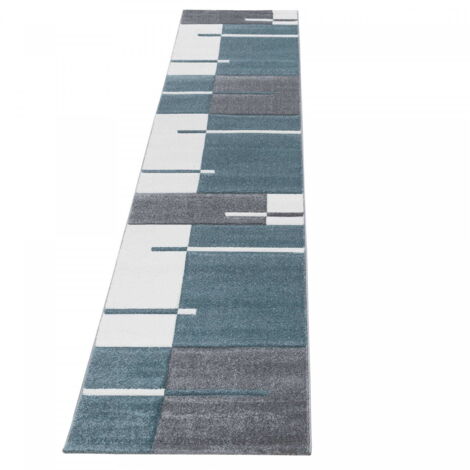 Ayyildiz  Tapis Moderne - Géométrique - Abstrait Design - Tapis Flottant Salon - Coloré - 80 cm x 300 cm (1/5)