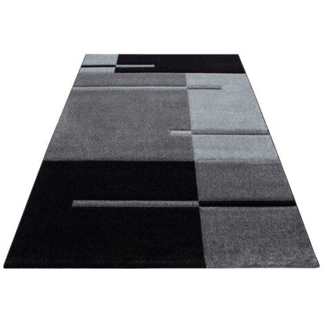 Ayyildiz Tapis Moderne - Géométrique - Abstrait Design - Tapis Flottant Salon - Gris - 340 cm x 240 cm (1/5)
