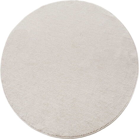 Ayyildiz Tapis Moderne - Structure 3D Cube - Motif Tressage - Salon Tapis Court - creme - 120 cm x 120 cm (1/5)