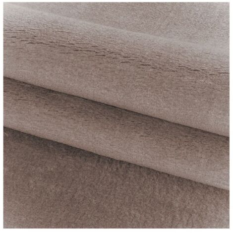 Tapis en microfibre doux uni antidérapant rond Dave Beige Ø 120 (1/5)