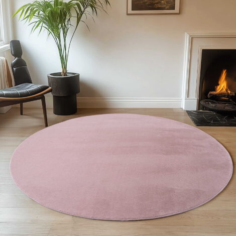Tapis Plush Joy - 80 cm - Rose - Doux et Antidérapant - Idéal pour Enfants (1/5)