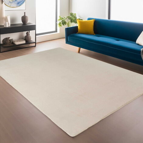 Tapis Plush Joy - 200 cm x 280 cm - Creme - Ultra Doux et Antidérapant - Élégant et Pratique (1/5)