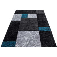 Ayyildiz Tapis Moderne - Géométrique - Abstrait Design - Tapis Flottant Salon - Gris - 150 cm x 80 cm