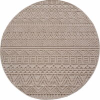 Ayyildiz Tapis Moderne - Structure 3D Cube - Motif Tressage - Salon Tapis Court - beige - 160 cm x 160 cm