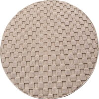 Ayyildiz Tapis Moderne - Structure 3D Cube - Motif Tressage - Salon Tapis Court - beige - 80 cm x 80 cm