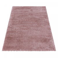 Ayyildiz Tapis à poils longs Shaggy - Ultra doux et moelleux - Chambre à coucher - rose - 200x290 cm