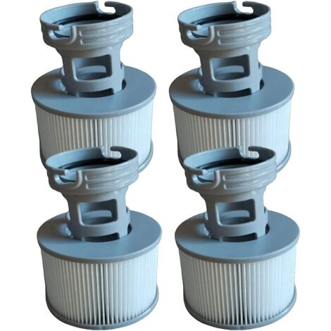 Spa-Zubehörset für MSP: 4 Schraubadapter, 4 aufblasbare Filter für Whirlpools und gewellter Spafilter. (1/5)