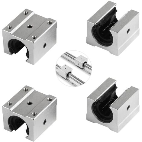 4 Stück SBR16UU Linearlager-Block, Aluminiumlegierung, für CNC-Elektronikgeräte (1/5)